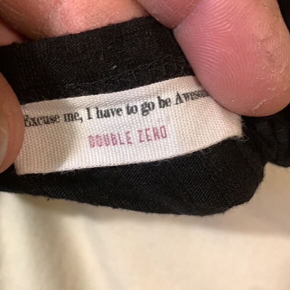 DOUBLE ZERO, tunic, sleeveless, w/slit to side and cross seam, great cond., - Picture 6 of 9